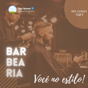 Imagem do Produto Pack de Artes para Barber Shop Barbearia Editáveis no Canva