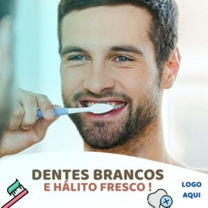 Artes para Dentistas Editáveis no Canva Pack com 50 Posts Prontos + Legendas para Facebook e Instagram