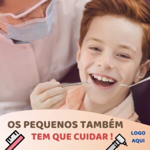 Artes para Dentistas Editáveis no Canva Pack com 50 Posts Prontos + Legendas para Facebook e Instagram