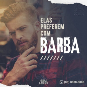 Imagem do Produto Pack de Artes para Barbearia Editáveis no Canva