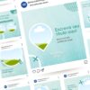 Pack de Artes para Clínica Médica Editáveis no Canva Posts Prontos com Títulos e Legendas