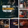 Imagem do Produto Pack de Posts Prontos para Academias, Crossfit e Personal Trainer com Artes Editáveis no Canva