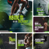 Imagem do Produto Pack de Posts Prontos para Academias, Crossfit e Personal Trainer com Artes Editáveis no Canva