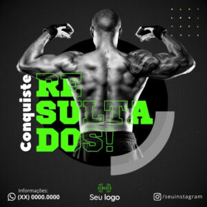 Imagem do produto Pack de Posts Prontos para Academias, Crossfit e Personal Trainer com Artes Editáveis no Canva