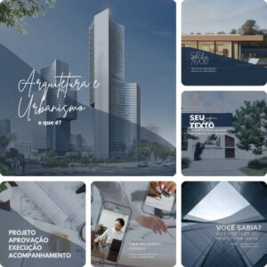 Imagem do Produto Pack de Posts Prontos para Arquitetos com Artes Editáveis no Canva