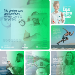 Posts para Coach - Pack Canva com 30 Artes