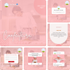 Posts para Confeitaria 04 - Pack Canva com 25 Artes