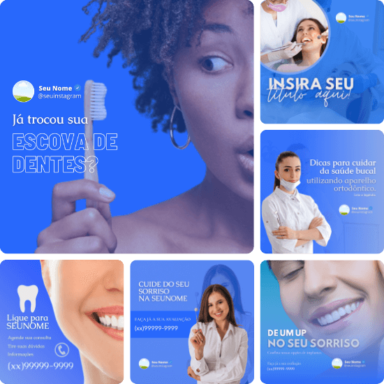 Posts para Dentistas 05 - Pack Canva com 25 Artes EditÃƒÆ’Ã†â€™Ãƒâ€ Ã¢â‚¬â„¢ÃƒÆ’Ã¢â‚¬Å¡Ãƒâ€šÃ‚Â¡veis