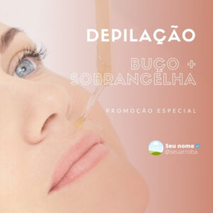 Imagem do Produto Posts para Depilação a Laser Editáveis no Canva com Títulos e Legendas