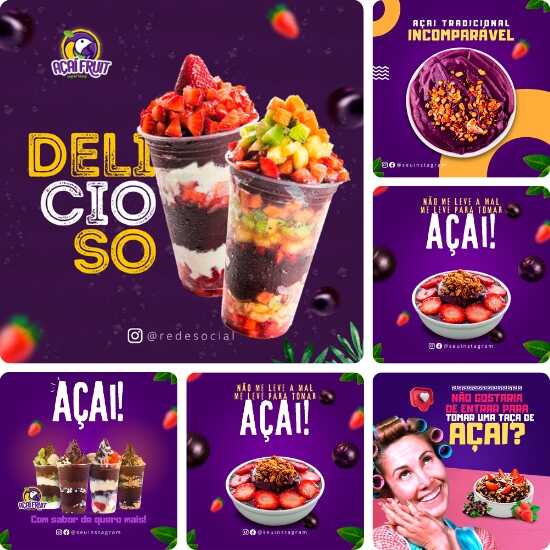 Post para AÇAÍ no Canva - Passo a Passo 