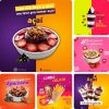 Imagem do Produto Pack de Posts Prontos para Sorveteria e Açaiteria com Artes Editáveis no Canva