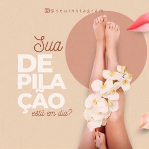 Imagem do Produto Pack de Posts Prontos para Clínica de Estética Editáveis no Canva com Títulos e Legendas