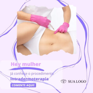 Imagem do Produto Posts Prontos para Clínica de Estética e Bem-Estar Editáveis no Canva com Títulos e Legendas