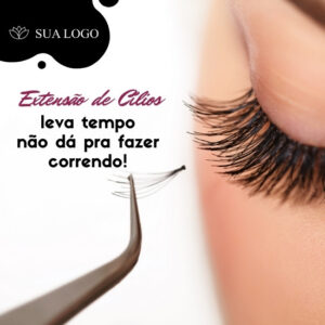 Imagem do Produto Posts Prontos para Extensão de Cílios Editáveis no Canva com Títulos e Legendas
