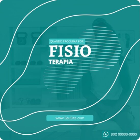 Posts Prontos para Fisioterapia Artes Editáveis no Canva