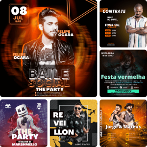 Posts para Eventos e Shows 02 - Pack Canva com 30 Artes EditÃƒÆ’Ã†â€™Ãƒâ€ Ã¢â‚¬â„¢ÃƒÆ’Ã¢â‚¬Å¡Ãƒâ€šÃ‚Â¡veis