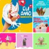 Posts Prontos para Sorveteria - Pack Canva com 20 Artes