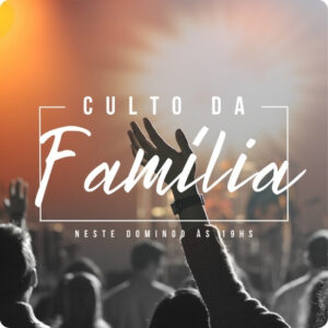 Artes para Culto da Família Gospel Editáveis no Canva - Pack de Posts Prontos para Facebook e Instagram