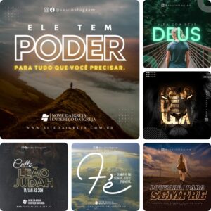 Artes para Igrejas Editáveis no Canva