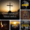 Artes para Igrejas Gospel Editável no Canva