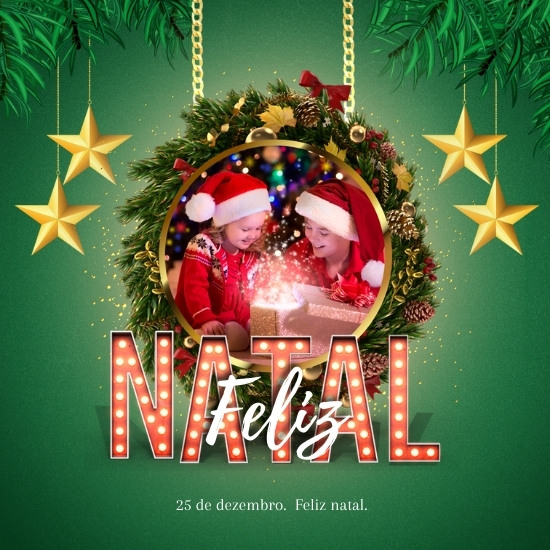 Pack de Artes para Natal Editáveis no Canva Posts Prontos para Redes Sociais Social Media Facebook e Instagram com Títulos e Legendas