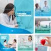 Posts Prontos para Clínica Médica 04 - Pack Canva com 30 Artes Editáveis para Facebook e Instagram