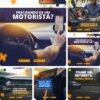 Posts Prontos para Motorista de Aplicativo - Pack Canva com 10 Artes Editáveis