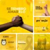 Posts Prontos para Setembro Amarelo – Pack Canva com 20 Artes Editáveis para Instagram e Facebook