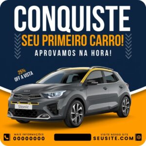 Posts para Loja de Carros 02 - Pack Canva com 13 Artes Editáveis