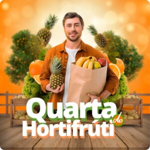 Artes para Hortifruti Sacolão Editáveis no Canva Posts Prontos para Instagram e Facebook