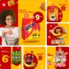 Artes para Supermercados Editáveis no Canva Posts Prontos para Instagram e Facebook