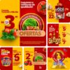 Artes para Supermercados Editáveis no Canva Posts Prontos para Instagram e Facebook