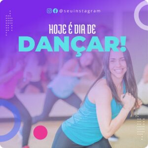 Pack de Posts Prontos para Escola de Dança Editáveis no Canva