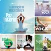 Posts Prontos para Yoga Editáveis no Canva