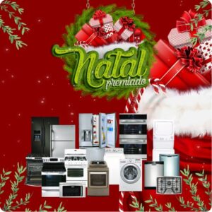 Artes para Sorteios de Natal e Natal Premiado Editáveis no Canva