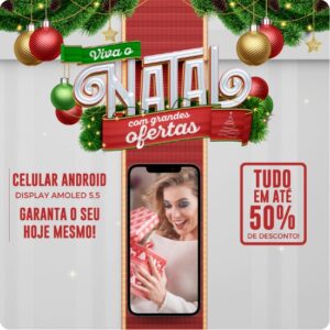 Artes para Ofertas e Promoções de Natal Editáveis no Canva