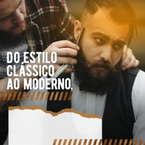 Imagem do Produto Pack de Artes para Barbearia Barbeiros Barber Shop Editáveis no Canva