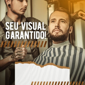 Imagem do Produto Pack de Artes para Barbearia Barbeiros Barber Shop Editáveis no Canva