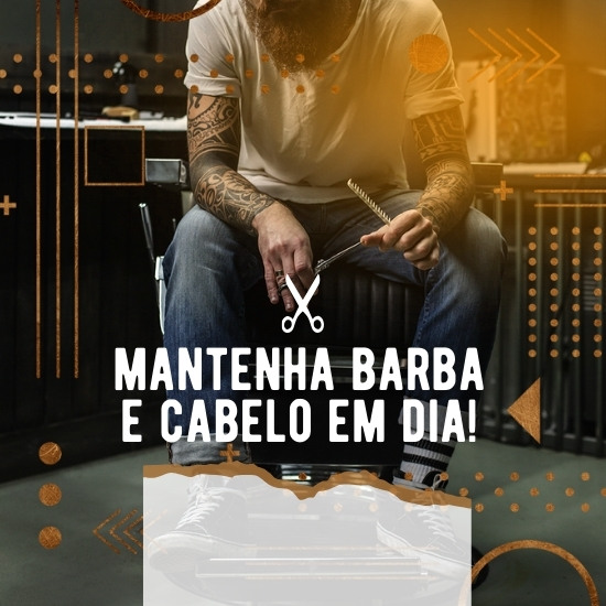 Pack De Posts Para Barbearia Artes Editáveis No Canva Brindes 3450