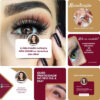 Imagem do Produto Posts Prontos para Lash Designer Editáveis no Canva com Títulos e Legendas