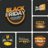 Logotipos Logo Black Friday PNG 3D