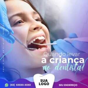 Artes para Odonto Editáveis no Canva _ Posts Prontos com Títulos e Legendas para Facebook e Instagram