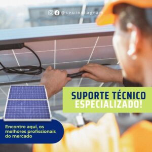 Pack de Artes para Energia Solar Editáveis no Canva Posts Prontos para Redes Sociais Social Media Facebook e Instagram com Títulos e Legendas