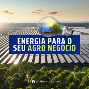 Pack de Artes para Energia Solar Editáveis no Canva Posts Prontos para Redes Sociais Social Media Facebook e Instagram com Títulos e Legendas