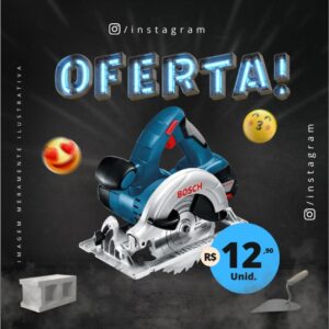 Pack de Artes para Loja de Materiais de Construção Editáveis no Canva Posts Prontos para Redes Sociais Social Media Facebook e Instagram com Títulos e Legendas