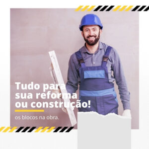 Pack de Artes para Materiais de Construção Editáveis no Canva Posts Prontos para Redes Sociais Social Media Facebook e Instagram com Títulos e Legendas