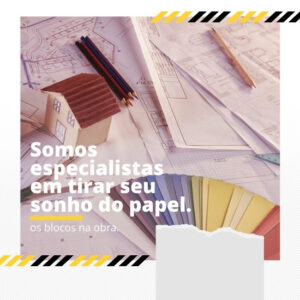 Pack de Artes para Materiais de Construção Editáveis no Canva Posts Prontos para Redes Sociais Social Media Facebook e Instagram com Títulos e Legendas