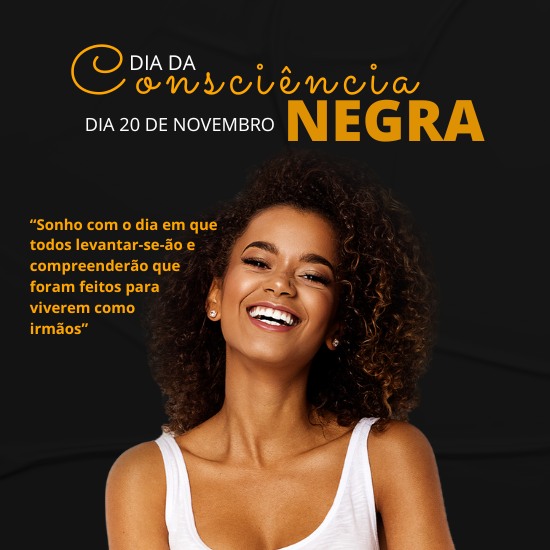 Pack de Artes Dia Nacional de Zumbi e Consciência Negra Editáveis no Canva Posts Prontos para Redes Sociais Social Media Facebook e Instagram com Títulos e Legendas