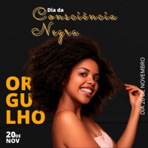 Pack de Artes Dia Nacional de Zumbi e Consciência Negra Editáveis no Canva Posts Prontos para Redes Sociais Social Media Facebook e Instagram com Títulos e Legendas