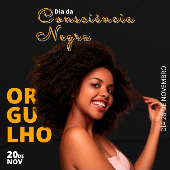 Pack de Artes Dia Nacional de Zumbi e Consciência Negra Editáveis no Canva Posts Prontos para Redes Sociais Social Media Facebook e Instagram com Títulos e Legendas